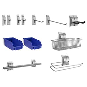 Steel Slatwall Accessory Kit (12-Piece)