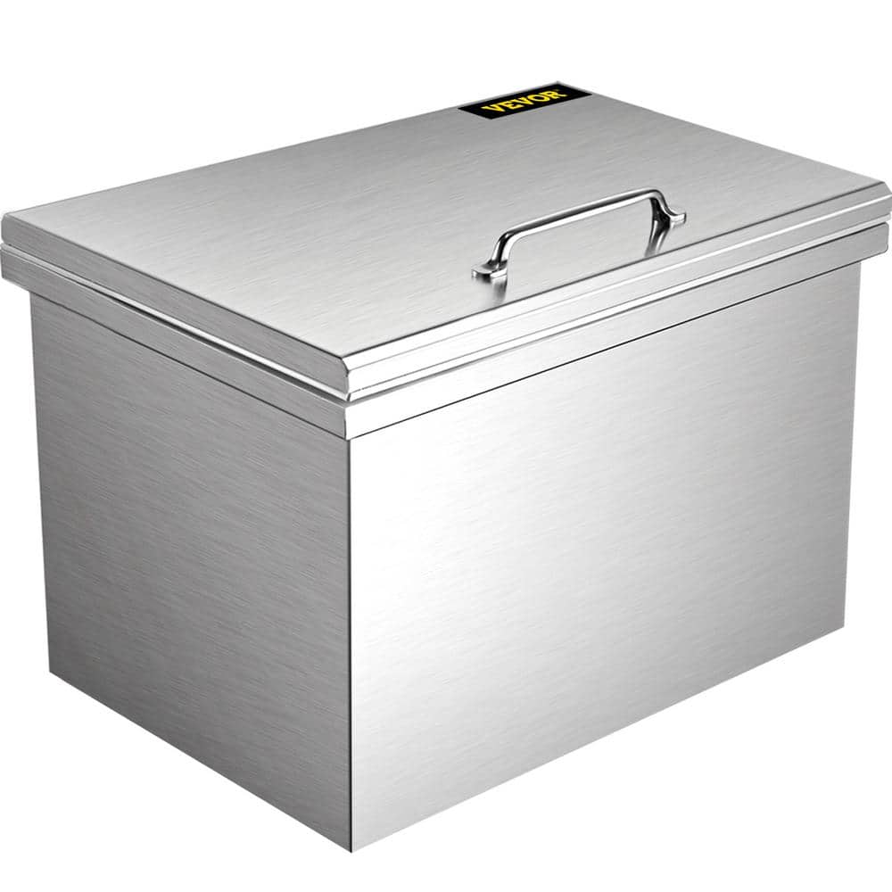 65.4 Qt. Bar Ice Chest with Hinged Cover 28 in. x 14 in. x 17 in. Drop in Ice Bin for Outdoor Kitchen