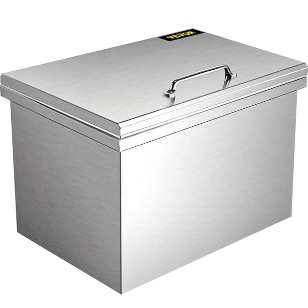 VEVOR 65.4 Qt. Bar Ice Chest with Hinged Cover 28 in. x 14 in. x 17 in. Drop in Ice Bin for Outdoor Kitchen