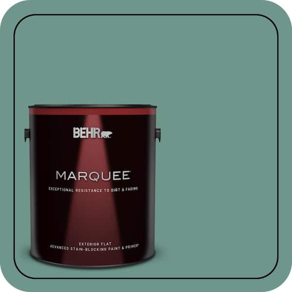 BEHR MARQUEE 1 gal. #M440-5 Lunar Tide Flat Exterior Paint & Primer