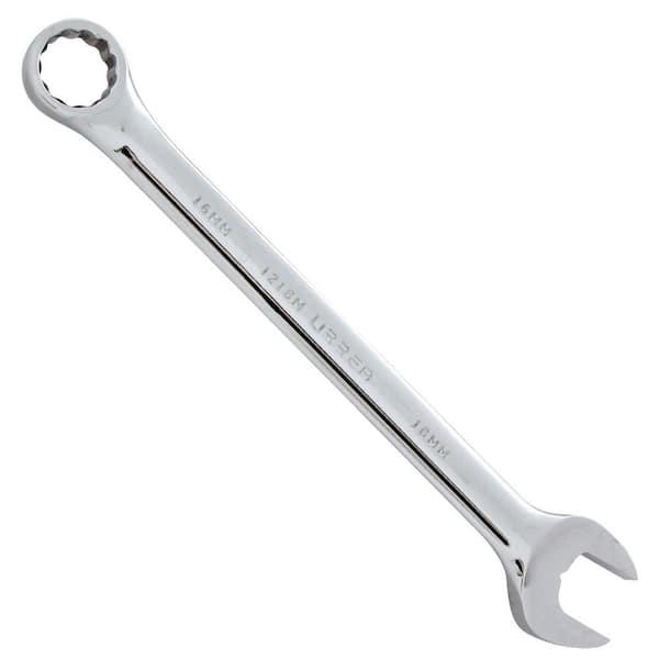 15mm Combination Polished Chrome Wrench Ratcheting Metric 6-Point Box End 