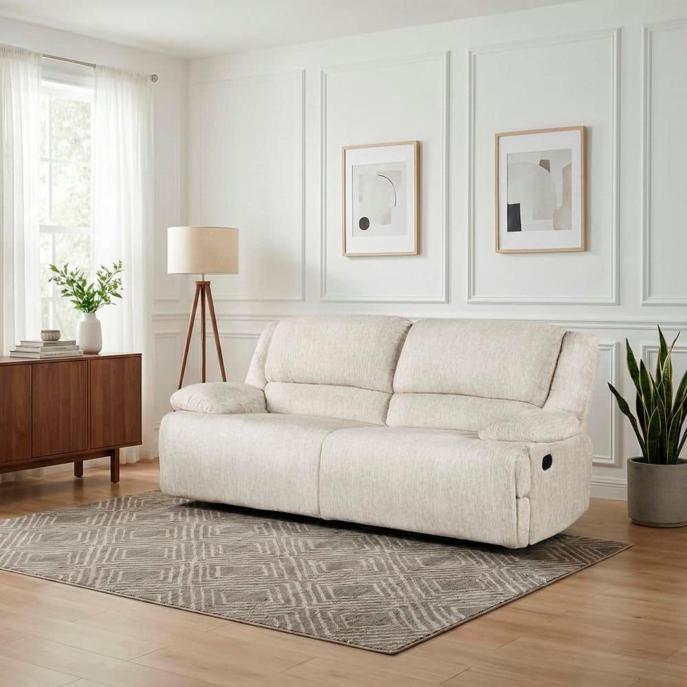 Lazzara Vortex 93 in. W Pillow Top Arm Microfiber Rectangle Manual