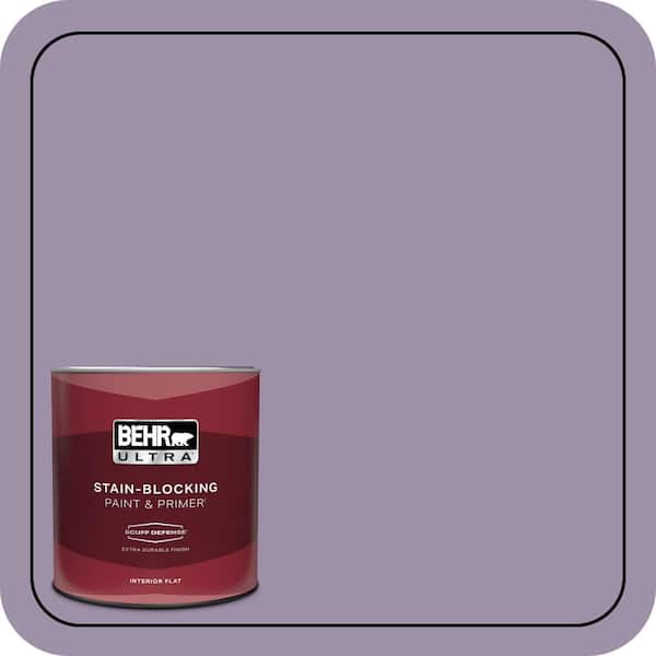 BEHR ULTRA 1 qt. #S100-4 Ancestry Violet Extra Durable Flat Interior Paint & Primer