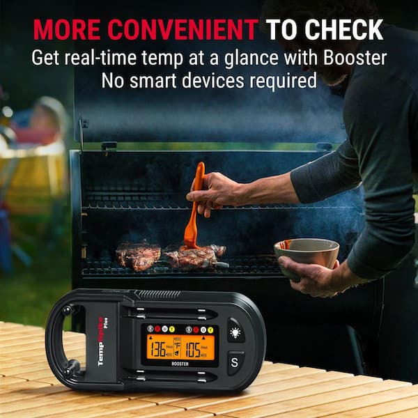 ThermoPro TempSpike Plus 600ft Bluetooth Meat Thermometer with