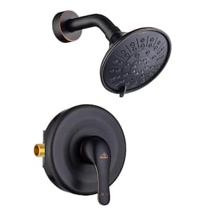 1 Handle 3-Spray Shower Faucet 1.8 GPM with Pressure Balanced Valve in Oil-Rubbed Bronze