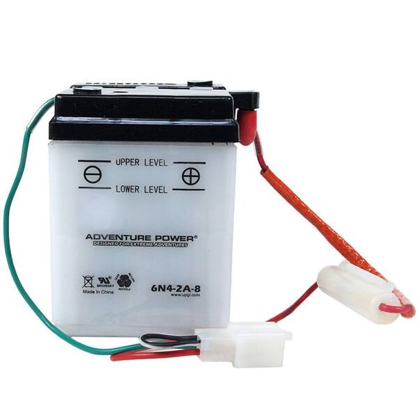 UPG Conventional Wet Pack 6-Volt 4 Ah Capacity V Terminal Battery