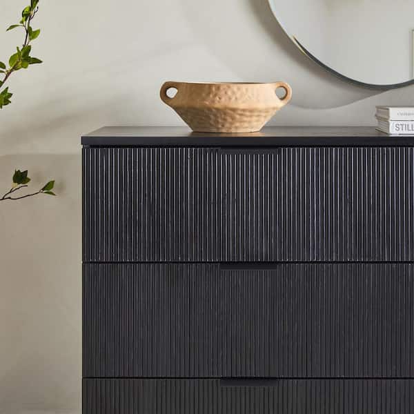 Reviews for Walker Edison Furniture Company Reeded Mid-Century Modern Black  6-Drawer 58 in. W Dresser | Pg 5 - The Home Depot