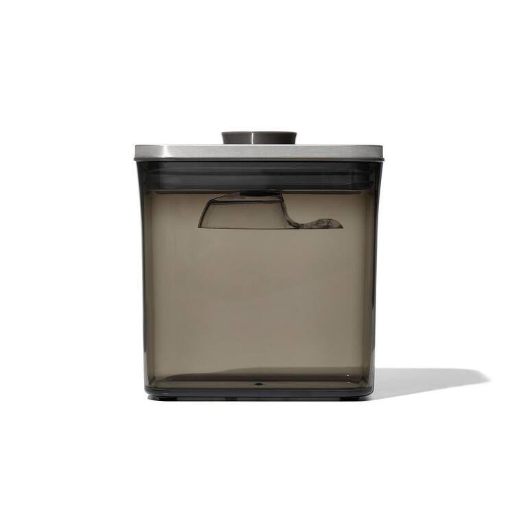 OXO Good Grips 1.7 qt. Short Rectangle Steel POP Food Storage Container with Airtight Lid and Scoop