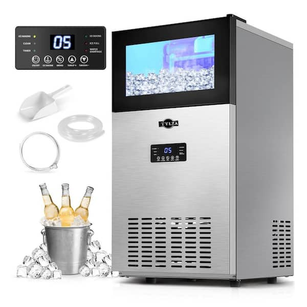 Tylza 15 in. 150 lbs. Per Day Built-In and Freestanding Ice Maker in ...