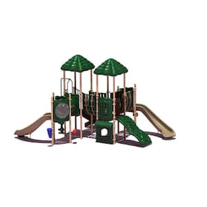 UPlay Today Pike's Peak (Natural) Commercial Playset with Ground Spike