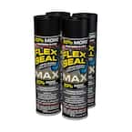 Flex Seal Max Black 17 oz. Aerosol Liquid Rubber Sealant Coating (4-Pack)