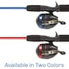 Red 5 ft. 6 in. Fiberglass Fishing Rod, Reel Combo Portable 2-Piece