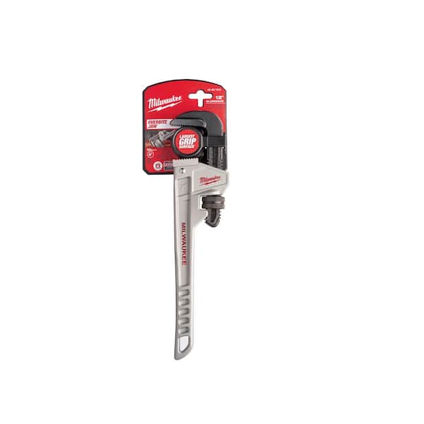 Milwaukee 12 in. Smooth Jaw Pipe Wrench 48-22-7186 - The Home Depot