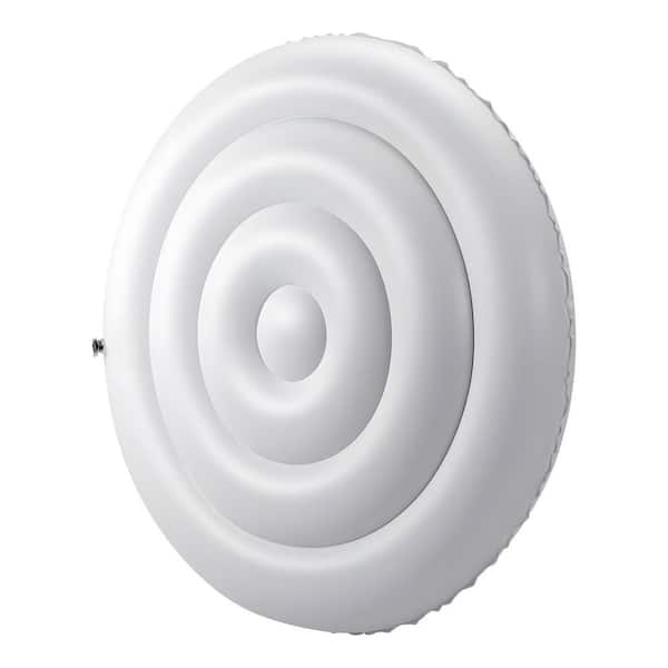 SVOPES Inflatable Hot Tub Cover, 4. 5 ft. Round Hot Tub Cover Protector ...