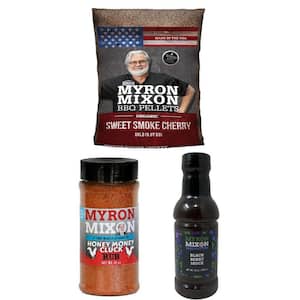 20 lbs. Sweet Cherry BBQ Grilling Wood Pellets Plus 1 Bottle of Tangy Sweet Sauce and 1 Bottle of Honey Money Cluck Rub