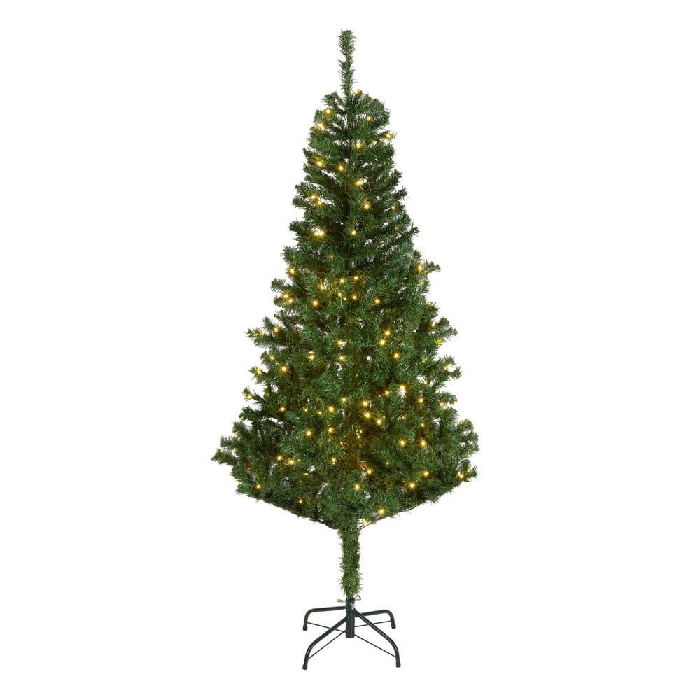 6' Linden Spruce Wrapped PreLit Artificial Christmas Tree with 250 Warm White LED Lights price history on PriceWatchPro