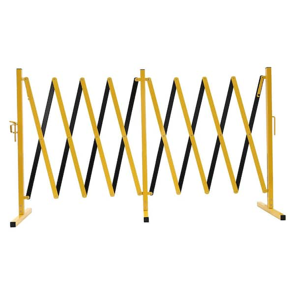 YIYIBYUS 196.8 in. W x 50.4 in. H Foldable Metal Safety Barrier Fence ...