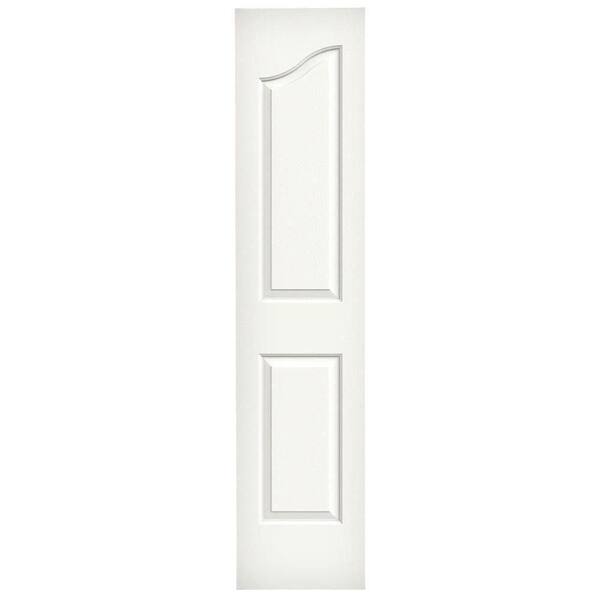 JELD-WEN 18 in. x 80 in. Provincial White Painted Textured Molded Composite MDF Interior Door Slab