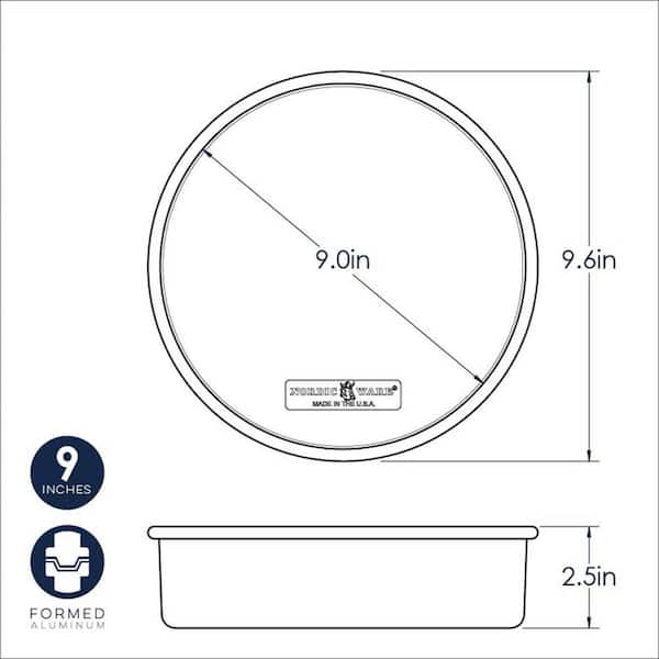 OUR TABLE 9 in. Round Aluminum Cake Pan 985119958M - The Home Depot