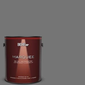 1 gal. #N520-5 Iron Mountain One-Coat Hide Matte Interior Paint & Primer