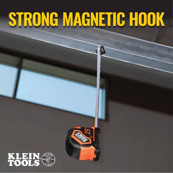 Klein Tools 25 ft. Tape Measure with Magnetic Double-Hook 9225