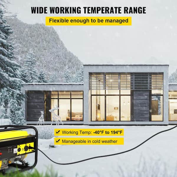 50 ft. Heavy-Duty Outdoor 30 Amp 250-Volt Power Extension Generator Extension Cord for Welding Machines ETL Approved