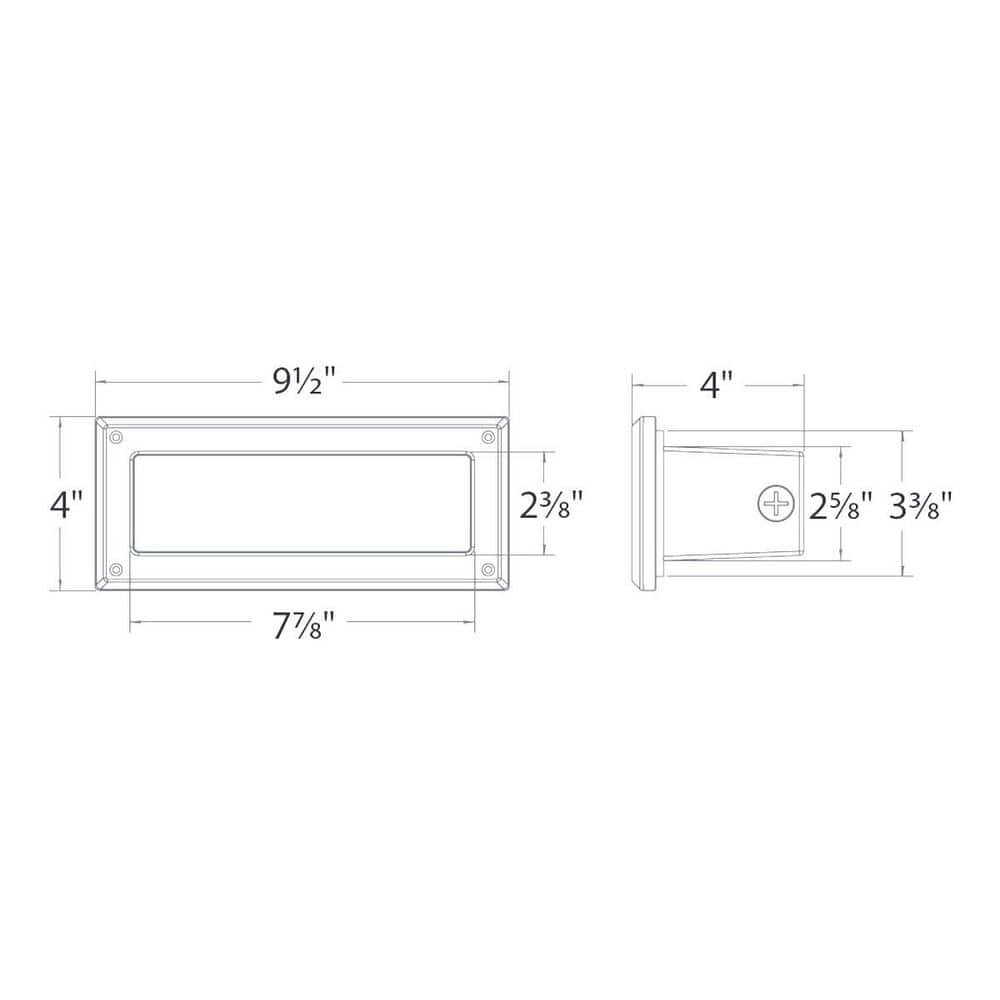 Architectural Black Opal Glass LED Wall Light