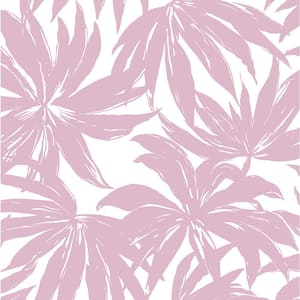 A-Street Prints Alfresco Pink Tropical Palm Pink Wallpaper Sample  2969-26054SAM - The Home Depot