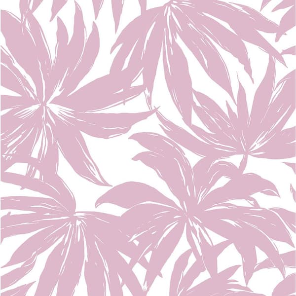 Seabrook Designs Mauve Palma Unpasted Nonwoven Paper Wallpaper Roll 56 sq. ft.