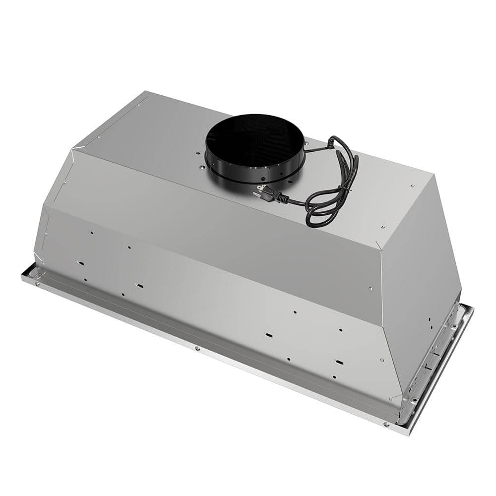 Streamline 28-inch Brushed Stainless Steel Insert Range Hood with Charcoal Filter