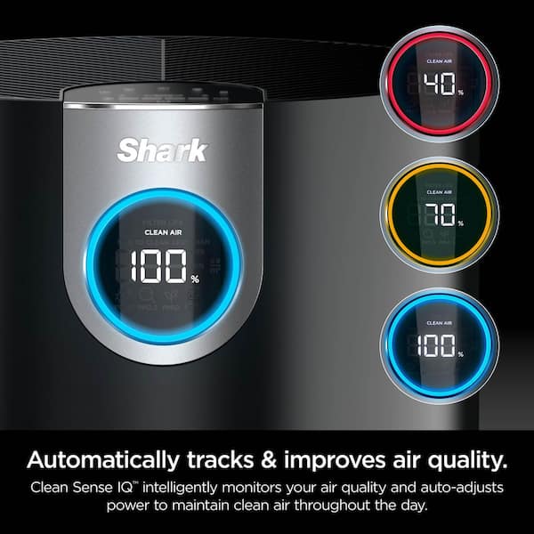 True Console 1000 sq. ft. HEPA Filter Air Purifier and Cleaner in Blacks with True NanoSeal, Cleansense IQ and Odor Lock