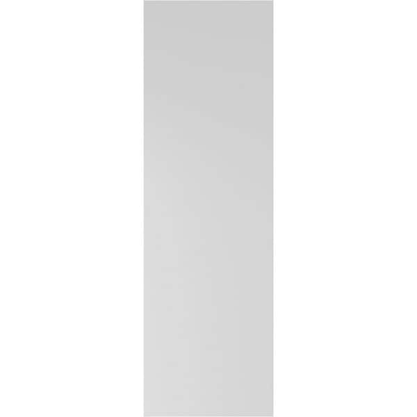 Ekena Millwork 12 in. x 78 in. PVC True Fit Two Equal Raised Panel Shutters Pair in Fire Red
