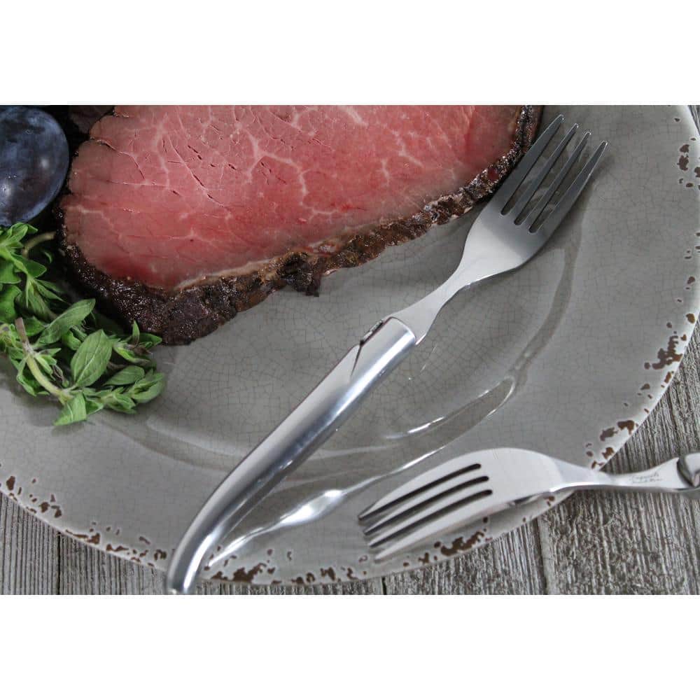 French Home French Home Laguiole Connoisseur Solid Stainless Steel Steak Forks, 4-Piece Set (Set of 4)