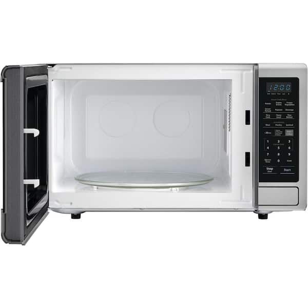 Sharp Carousel 2 Cu Ft Countertop Microwave Oven In Stainless Steel Zsmc2242ds The Home Depot Sharp Carousel 2 Cu Ft Countertop
