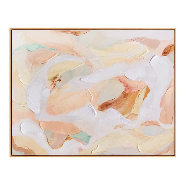 NADAAL STUDIOS Simeon Framed Art Print, Textured Pastel Acrylic with Solid Wood Frame 26 in. x 34 in.