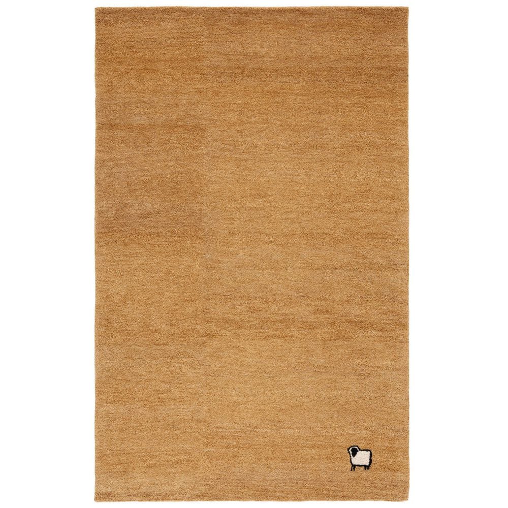 Himalaya 5 ft. x 8 ft. Gold Solid Sheep Area Rug price history on PriceWatchPro