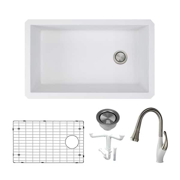 Transolid White Kitchen Sink Drain Kit in the Sink Drains
