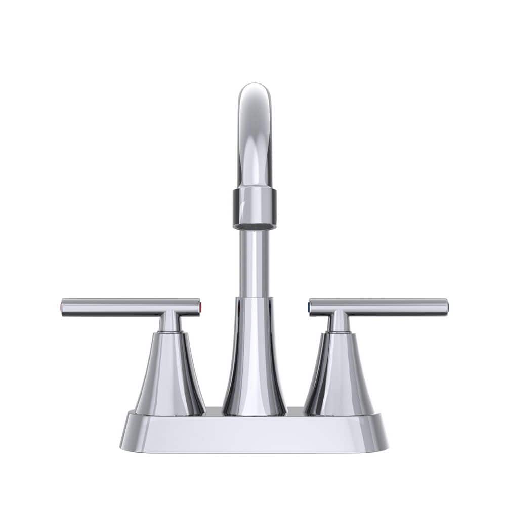 ZEPENGIA 4 in. Centerset Double Handle Bathroom Sink Faucet in