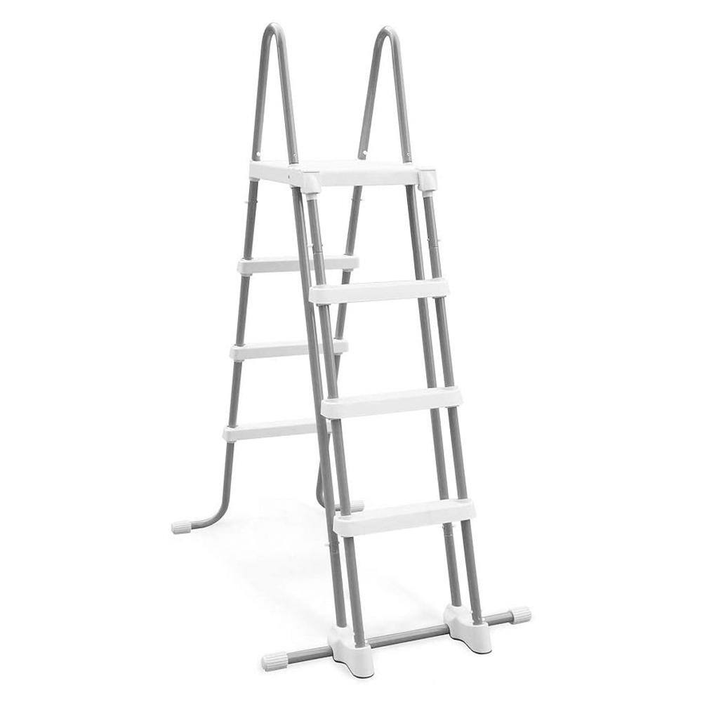 Intex 28076E Deluxe 48 in. D Pool Ladder with Removable Steps for Pools, Above Ground Pool
