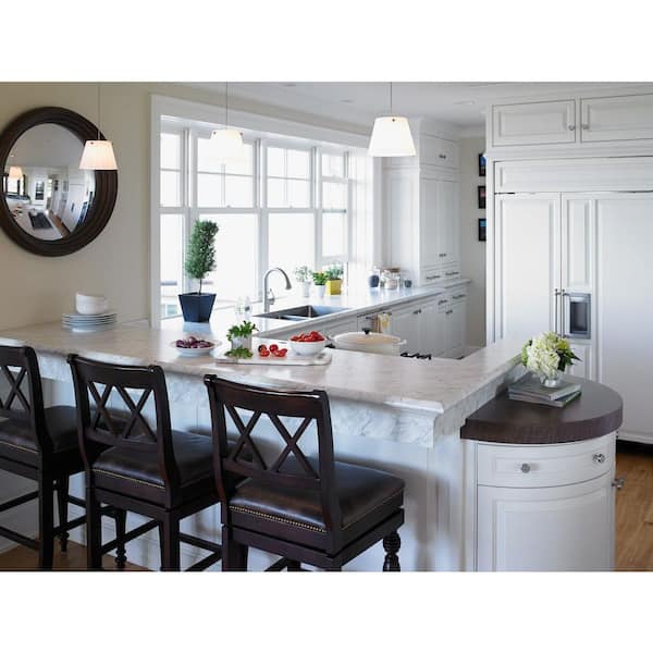 4 ft. x 8 ft. Laminate Sheet in Carrara Bianco with Matte Finish