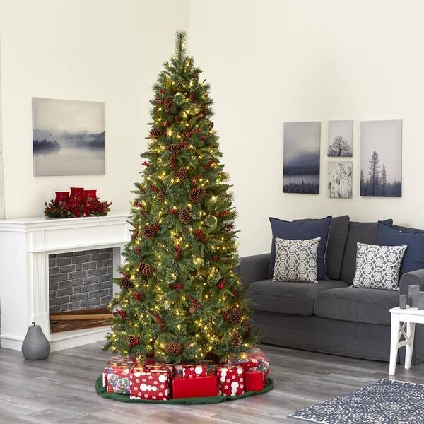 Green Argos Home 6ft Mixed Tip Natural Look Christmas Tree with Stand Indoor 