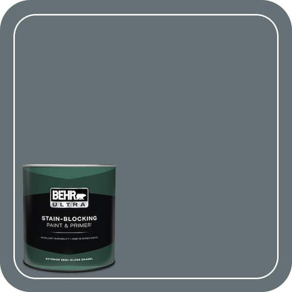 BEHR ULTRA 1 qt. #740F-5 Myth Semi-Gloss Enamel Exterior Paint & Primer