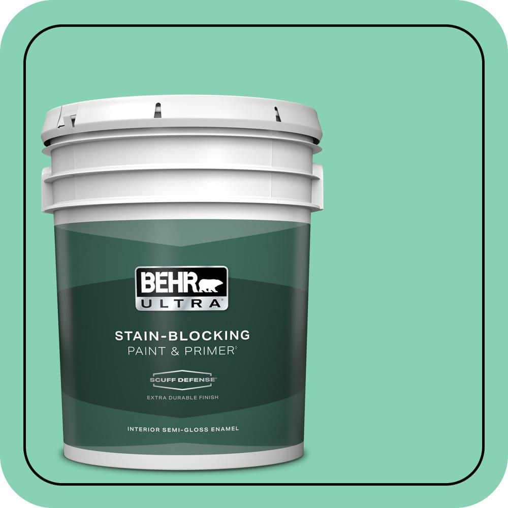 5 gal. #P420-3 Tropical Trail Extra Durable Semi-Gloss Enamel Interior Paint & Primer price history on PriceWatchPro