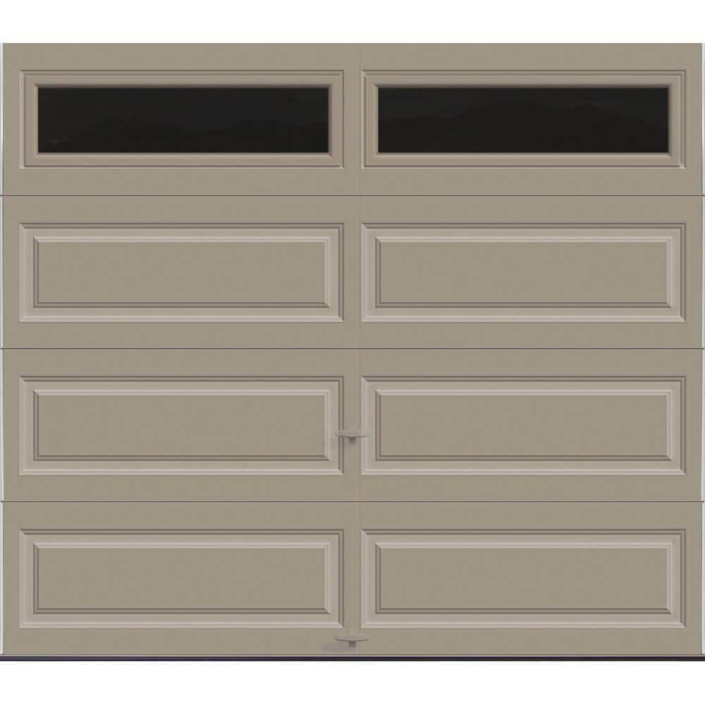 Classic Steel Long Panel 8 ft x 7 ft Insulated 18.4 R-Value  Sandtone Garag