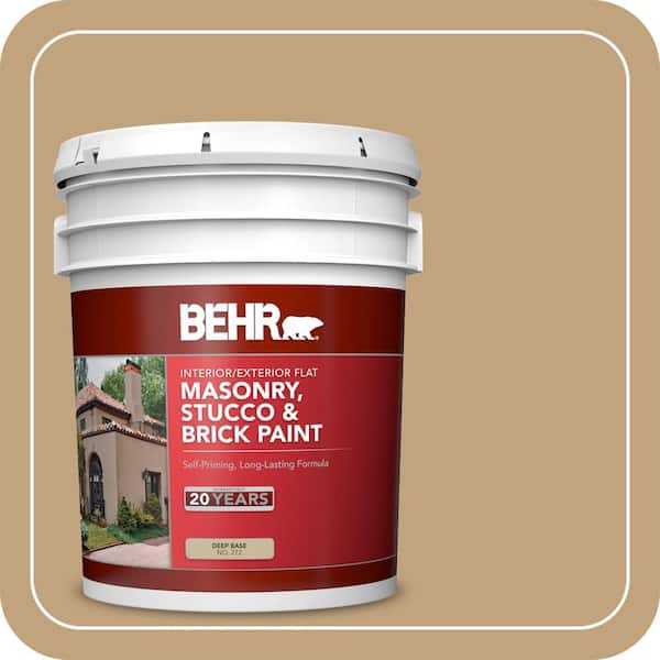 5 gal. #SC-145 Desert Sand Flat Interior/Exterior Masonry, Stucco and Brick Paint
