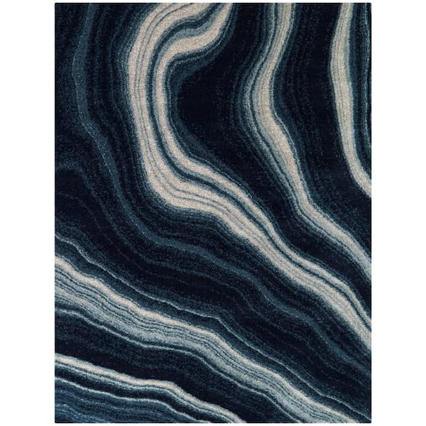 BALTA Rodero Navy 8 ft. x 10 ft. Abstract Area Rug
