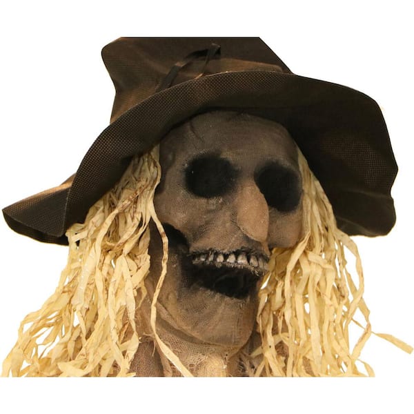 Haunted Hill Farm 6 ft. Standing Scarecrow, Indoor or Covered