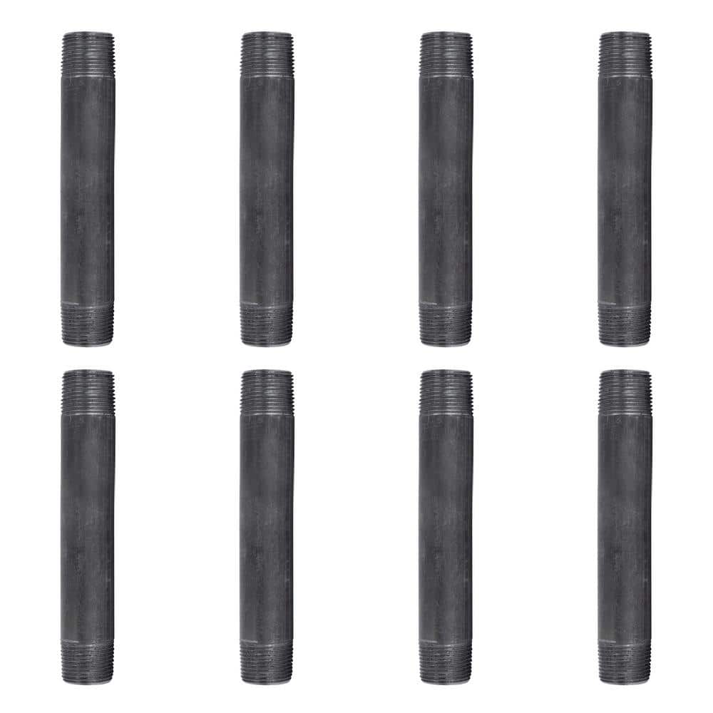 3/4 in. x 6 in. Black Industrial Steel Grey Plumbing Nipple (8-Pack) price history on PriceWatchPro