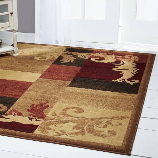 Blossom Area Rug Carpet Floor Mat Rubber Backing By Catalina Home 