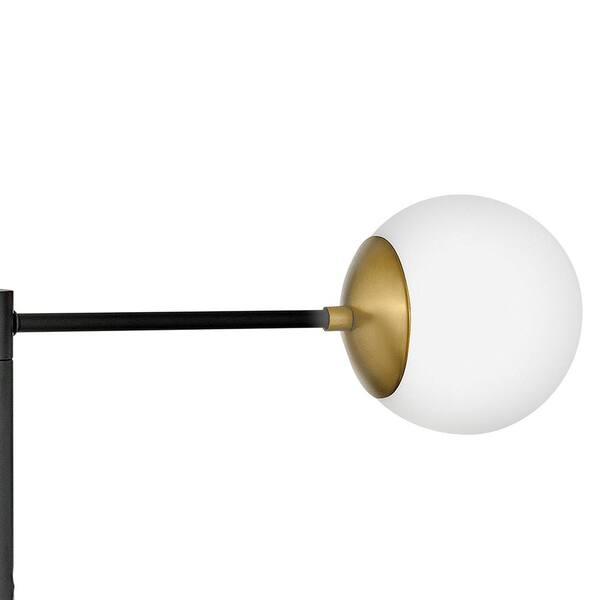 LARK - Auggie 3-Light Black Globe Chandelier